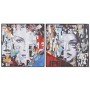 Painting Home ESPRIT Abstract Modern 100 x 3,5 x 100 cm (2 Units)