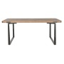 Dining Table Home ESPRIT Brown Black Iron Fir 180 x 90 x 76 cm