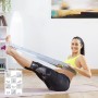 Elastisches Fitnessband für Stretching mit Übungsanleitung InnovaGoods Blau Schwarz (Restauriert A+)