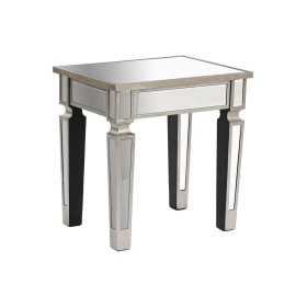 Side table Home ESPRIT Silver Mirror MDF Wood 43,5 x 33 x 45,5 cm