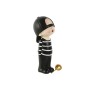 Deko-Figur Home ESPRIT Weiß Schwarz 6,5 x 10 x 19,5 cm (3 Stück)