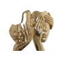 Figurine Décorative Home ESPRIT Doré Visage 20,5 x 14,5 x 42,5 cm (2 Unités)