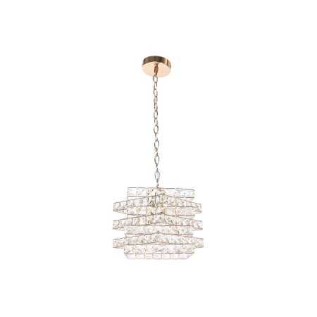 Deckenlampe Home ESPRIT Durchsichtig Gold Metall Kristall 30 x 30 x 26 cm