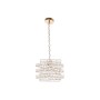 Deckenlampe Home ESPRIT Durchsichtig Gold Metall Kristall 30 x 30 x 26 cm