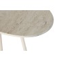 Set of 2 tables Home ESPRIT White Beige Light brown Metal Ceramic 73 x 43 x 45 cm