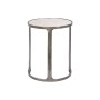 Set of 3 tables Home ESPRIT White Silver Aluminium Marble 45 x 45 x 56 cm