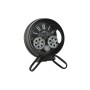 Horloge de table Home ESPRIT Noir Argenté Métal Verre 16,5 x 11 x 21 cm