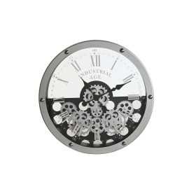 Wall Clock Home ESPRIT Black Silver Metal Crystal Gears 52 x 8,5 x 52 cm