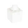 Planter Home ESPRIT White Fibreglass Face 35 x 35 x 93 cm