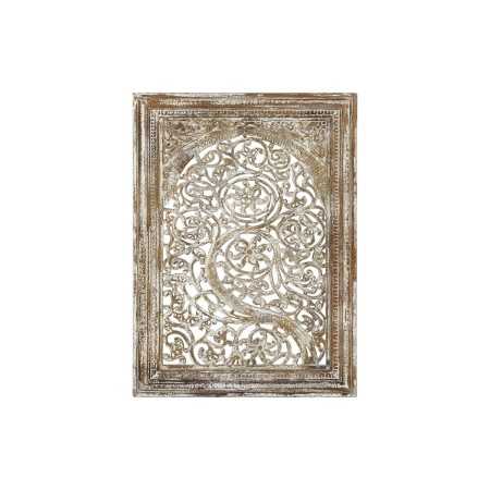 Décoration murale Home ESPRIT Blanc Marron Finition vieillie 76 x 6 x 106 cm