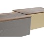 Breadbasket Home ESPRIT Beige Grey Metal Acacia 33 x 18 x 12 cm (2 Units)