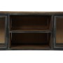 TV furniture Home ESPRIT Natural Dark grey Wood Metal 137 x 40 x 55 cm