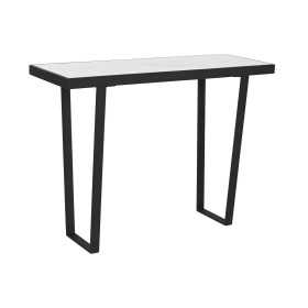 Side table Home ESPRIT White Black Metal 100 x 35 x 75 cm