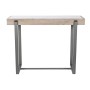 Side table Home ESPRIT White Grey Metal 100 x 39 x 75 cm