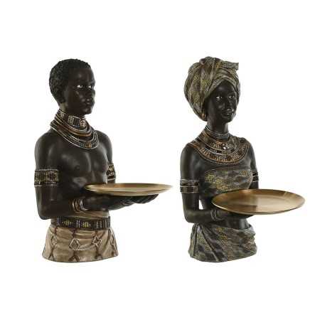 Figurine Décorative Home ESPRIT Multicouleur Colonial 45 x 29,5 x 62 cm (2 Unités)