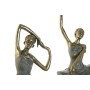 Figurine Décorative Home ESPRIT Gris Doré Danseuse Classique 15 x 10 x 43 cm (3 Unités)