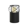 Candleholder Home ESPRIT Black Metal Crystal 24,5 x 24,5 x 46 cm (2 Units)