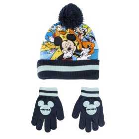 Mütze und Handschuhe Mickey Mouse 2 Stücke Dunkelblau