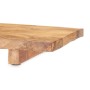 Tischdekoration rechteckig Braun Mango-Holz 70 x 5,5 x 23 cm (4 Stück)