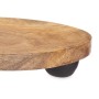 Tischdekoration rund Braun Mango-Holz 26 x 6 x 26 cm (8 Stück)