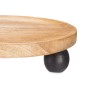 Tischdekoration rund Braun Mango-Holz 30 x 6 x 30 cm (8 Stück)