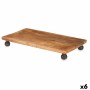 Centerpiece Rectangular Brown Mango wood 45 x 6 x 25 cm (6 Units)