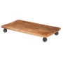 Tischdekoration rechteckig Braun Mango-Holz 45 x 6 x 25 cm (6 Stück)