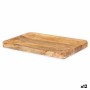 Tischdekoration rechteckig Braun Mango-Holz 30 x 1,5 x 20 cm (12 Stück)