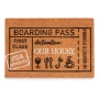 Paillasson Boarding Pass Naturel 60 x 1 x 40 cm (12 Unités)