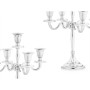 Candle Holder Silver Aluminium 22 x 28,5 x 9 cm (4 Units)