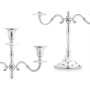 Candle Holder Silver Aluminium 22 x 27,5 x 9 cm (6 Units)