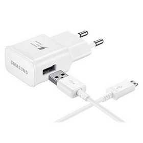 Wall Charger + USB C Micro Cable Samsung EP-TA20EWECGWW USB 2.0 2 mA 5 V 240 V White