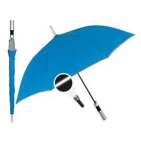 Regenschirm Perletti 23" Mit Einfassung Reflektierend Blau Polyester 103 cm