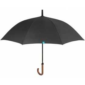 Umbrella Perletti GOLF 69/8 Wood Black Microfibre Ø 120 cm