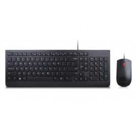 Keyboard and Mouse Lenovo 4X30L79915 Black Spanish Qwerty