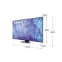 TV intelligente Samsung TQ75Q80CAT 75" 4K Ultra HD HDR QLED AMD FreeSync