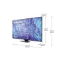 TV intelligente Samsung TQ65Q80C 65" 4K Ultra HD HDR QLED AMD FreeSync