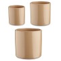 Krukset 3 Delar Ø 14 cm Ø 22 cm Ø 17 cm Cylinder Beige