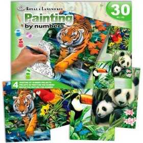 Paint by Numbers Set Royal & Langnickel Jungle 30 Pieces