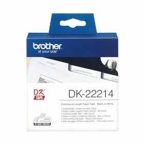 Bande continue de papier thermique Brother DK22214 Blanc