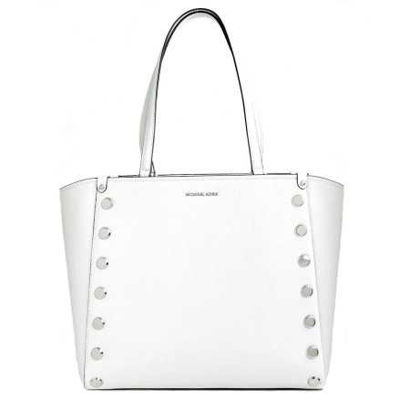 Damväska Michael Kors Holly Vit 35 x 30 x 17 cm