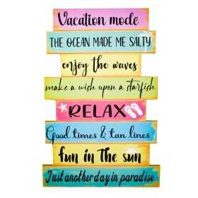 Wall Decoration Signes Grimalt Vacation mode 0,9 x 60 x 40 cm