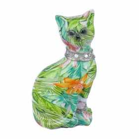 Figurine Décorative Signes Grimalt Chat Vert 6 x 16,5 x 9 cm