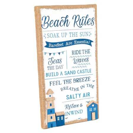 Väggdekoration Signes Grimalt Beach rules 3 x 48 x 27 cm