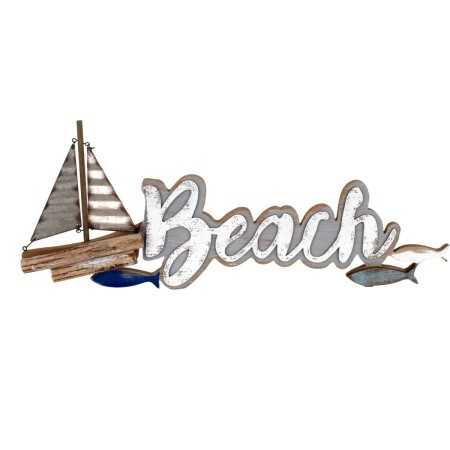 Wall Decoration Signes Grimalt Beach Ship 3,5 x 23 x 58 cm