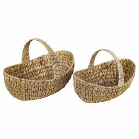 Basket set Signes Grimalt Seagrass Palm leaf Rectangular 26 x 16 x 41 cm (2 Units)