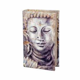 Bokformat kassaskåp Signes Grimalt Buddha Trä MDF 13 x 5 x 21 cm