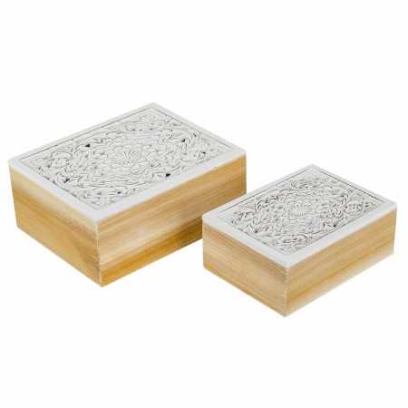 Set dekorativer Karten Signes Grimalt Holz MDF 16 x 8,5 x 20 cm (2 Stück)