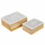 Set de boîtes décoratives Signes Grimalt Bois MDF 16 x 8,5 x 20 cm (2 Unités)