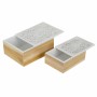 Set of decorative boxes Signes Grimalt MDF Wood 20 x 8,5 x 20 cm